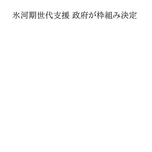 氷河期世代支援 政府が枠組み決定
