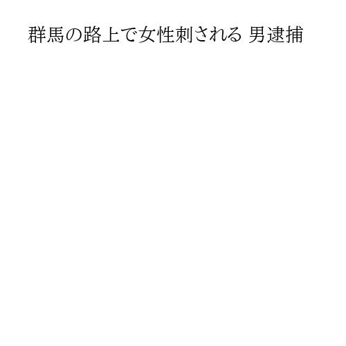 群馬の路上で女性刺される 男逮捕