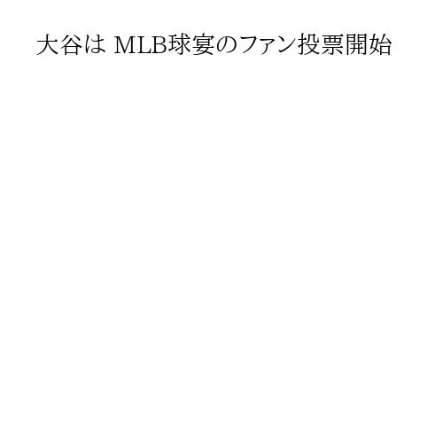大谷は MLB球宴のファン投票開始