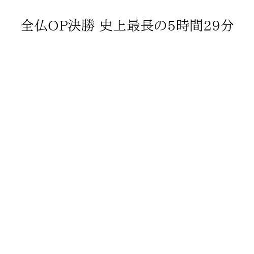 全仏OP決勝 史上最長の5時間29分