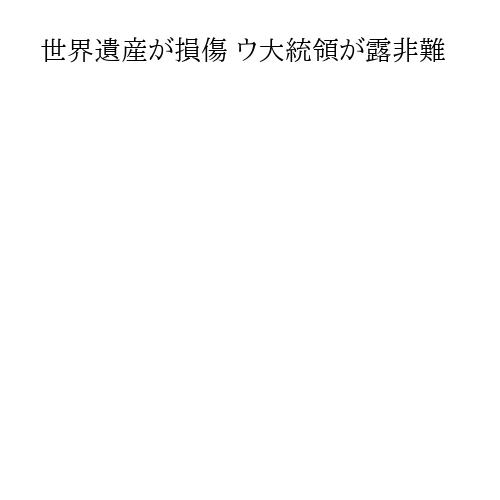 世界遺産が損傷 ウ大統領が露非難