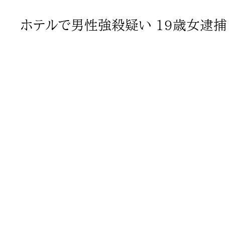 ホテルで男性強殺疑い 19歳女逮捕
