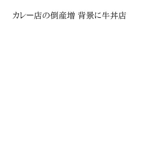 カレー店の倒産増 背景に牛丼店