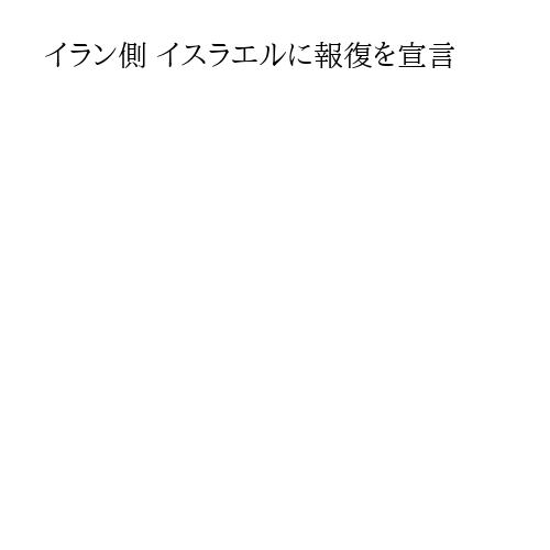 イラン側 イスラエルに報復を宣言