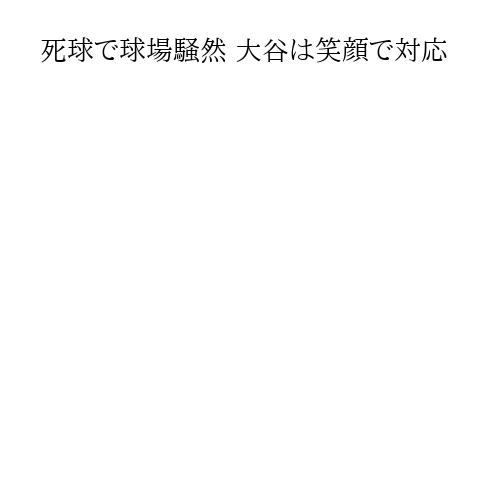 死球で球場騒然 大谷は笑顔で対応