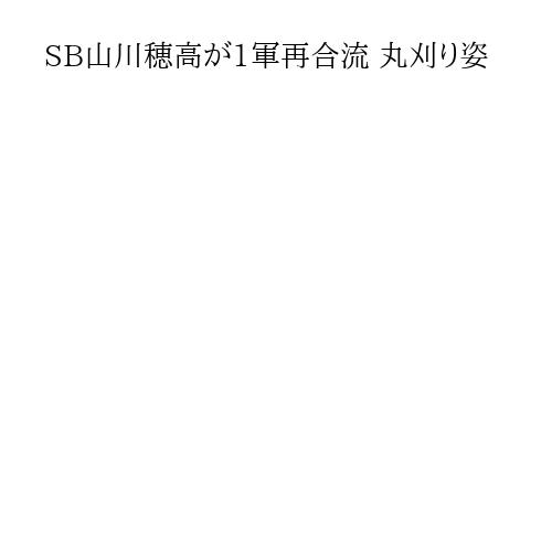 SB山川穂高が1軍再合流 丸刈り姿