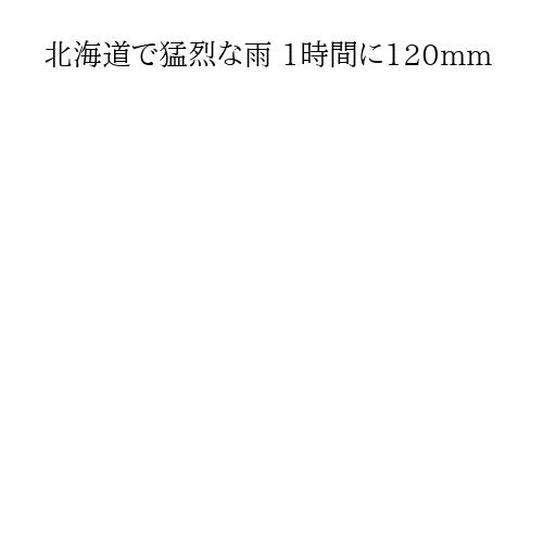 北海道で猛烈な雨 1時間に120mm