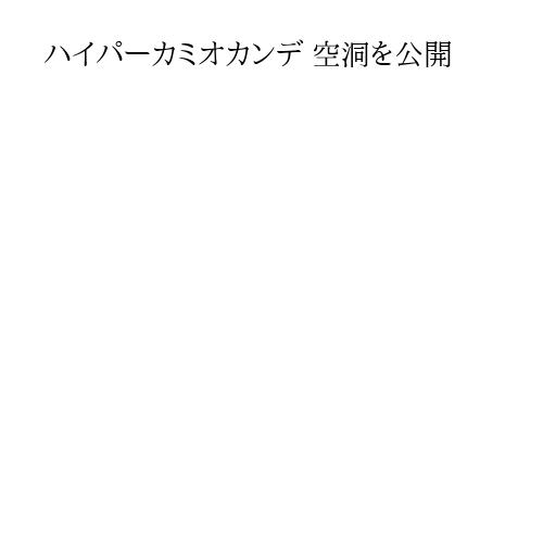 ハイパーカミオカンデ 空洞を公開