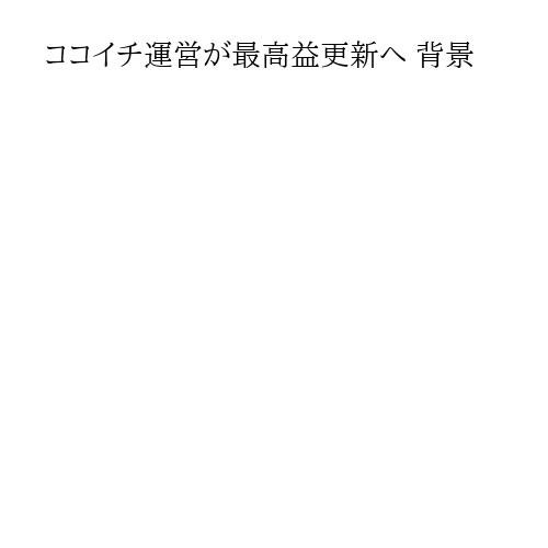 ココイチ運営が最高益更新へ 背景