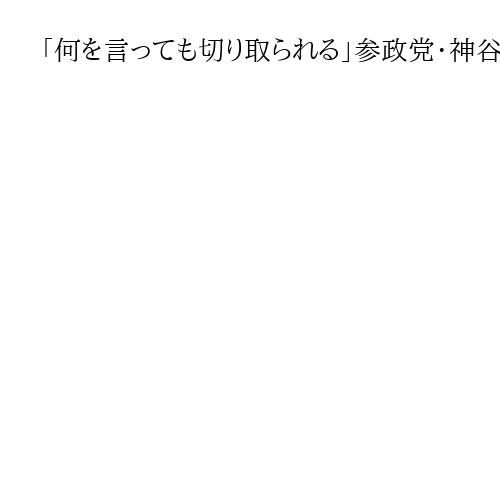 「何を言っても切り取られる」参政党・神谷宗幣氏、一部メディアに苦言　「1ミリも引かな…