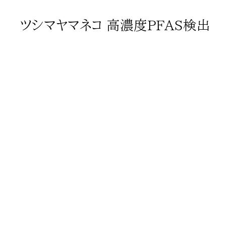ツシマヤマネコ 高濃度PFAS検出
