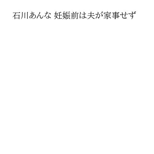 石川あんな 妊娠前は夫が家事せず