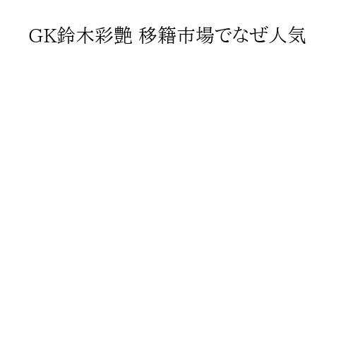 GK鈴木彩艶 移籍市場でなぜ人気