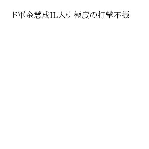 ド軍金慧成IL入り 極度の打撃不振