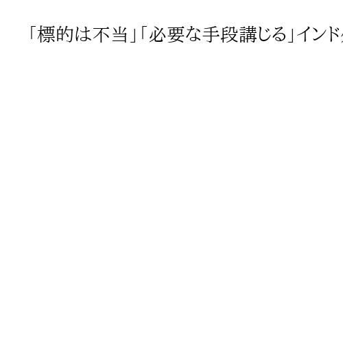 「標的は不当」「必要な手段講じる」インド外務省が欧米によるロシア原油購入非難に反発