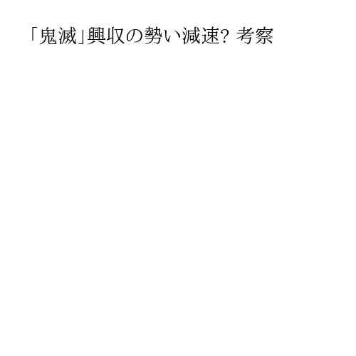 「鬼滅」興収の勢い減速? 考察