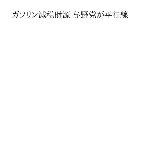 ガソリン減税財源 与野党が平行線