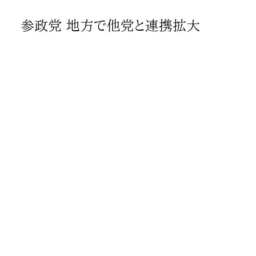 参政党 地方で他党と連携拡大