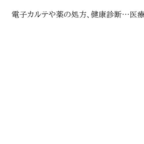 電子カルテや薬の処方、健康診断…医療データを連結、研究や創薬に活用　内閣府が検討開始