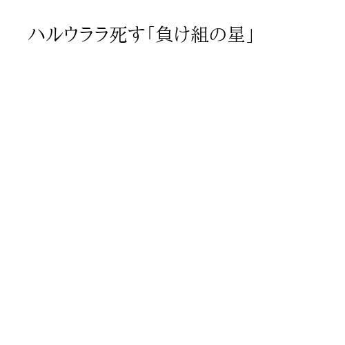 ハルウララ死す「負け組の星」