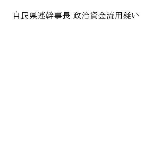 自民県連幹事長 政治資金流用疑い