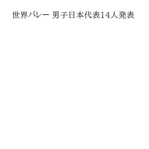 世界バレー 男子日本代表14人発表