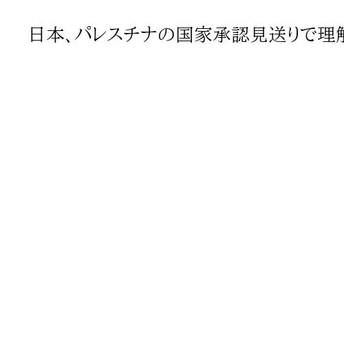 日本、パレスチナの国家承認見送りで理解要請　岩屋外相、国際会議で演説