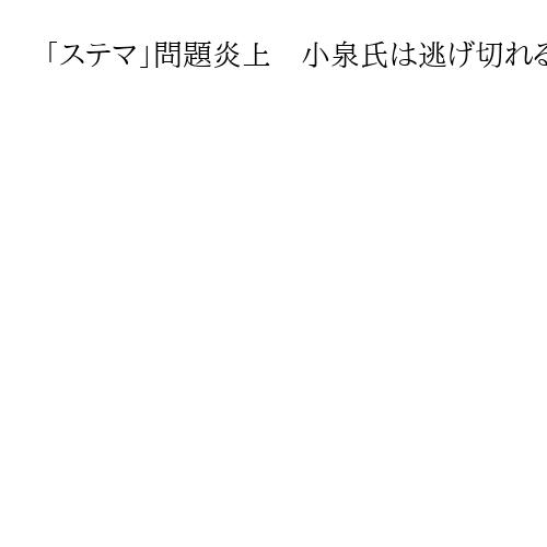 「ステマ」問題炎上　小泉氏は逃げ切れるのか　田北特任編集長・矢野編集長が語る