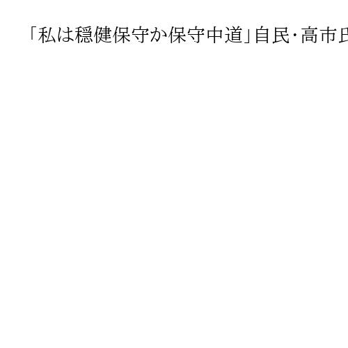 「私は穏健保守か保守中道」自民・高市氏　小泉氏陣営のステマ問題は「政策しか興味ない」