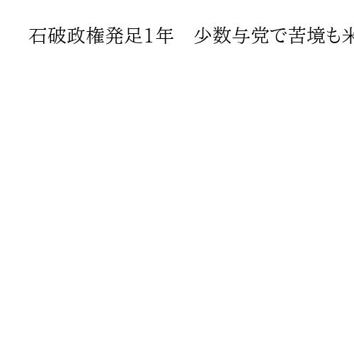 石破政権発足1年　少数与党で苦境も米関税で合意　退陣表明も戦後80年見解は発表方針