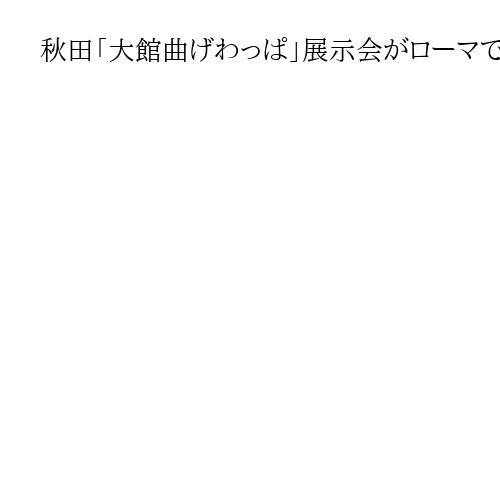 秋田「大館曲げわっぱ」展示会がローマで開催、来場者「職人の素晴らしい技術」と感心