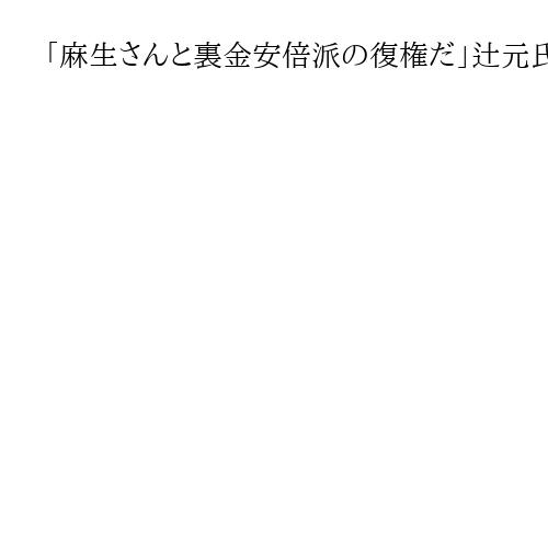 「麻生さんと裏金安倍派の復権だ」辻元氏、玉木氏に連携訴え　司会が制止も〝独演〟止まず