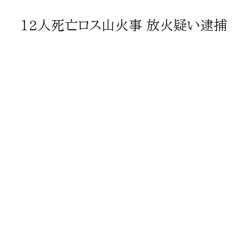 12人死亡ロス山火事 放火疑い逮捕