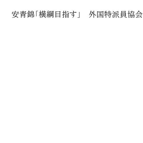 安青錦「横綱目指す」　外国特派員協会で会見、日本国籍取得の意向　ウクライナへの思いも