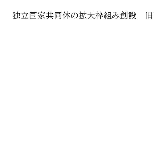 独立国家共同体の拡大枠組み創設　旧ソ連諸国が首脳会議　プーチン大統領ら9氏参加
