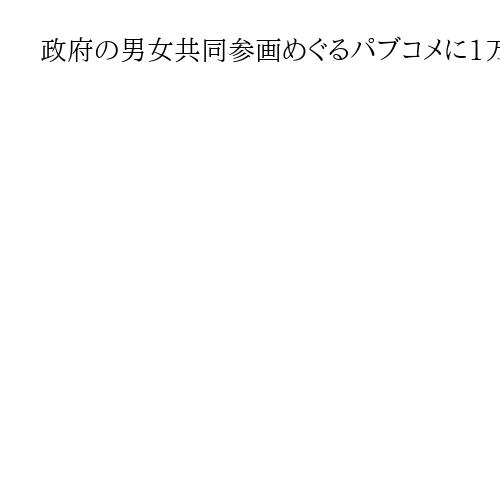 政府の男女共同参画めぐるパブコメに1万8900件　選択的夫婦別姓に「反対」意見目立つ