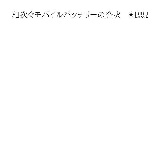 相次ぐモバイルバッテリーの発火　粗悪品を抑え込めるか　アンカーも52万台自主回収