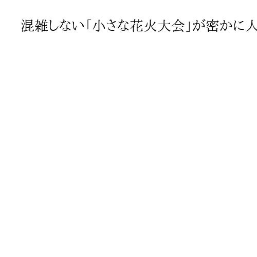 混雑しない「小さな花火大会」が密かに人気　行政が資金補助、市販品を専門業者が打ち上げ
