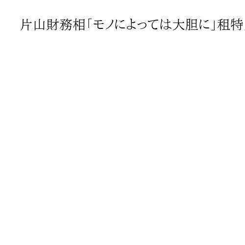 片山財務相「モノによっては大胆に」租特見直し・補助金適正化へ　「日本版DOGE」始動