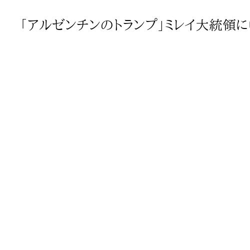 「アルゼンチンのトランプ」ミレイ大統領に中間選挙で審判　米政権は経済面で援護の構え