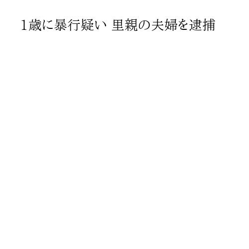 1歳に暴行疑い 里親の夫婦を逮捕