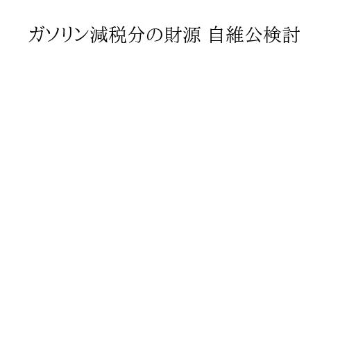 ガソリン減税分の財源 自維公検討