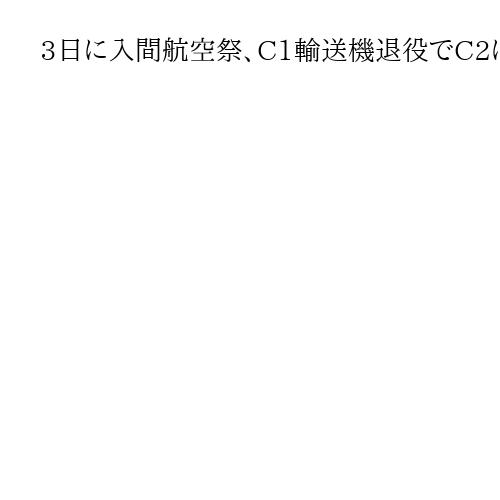 3日に入間航空祭、C1輸送機退役でC2に注目　例年と違いブルーインパルスは午前に飛行