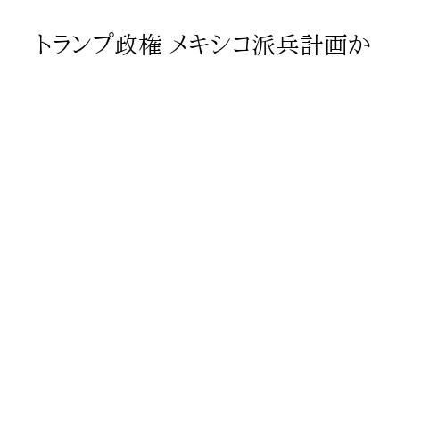 トランプ政権 メキシコ派兵計画か