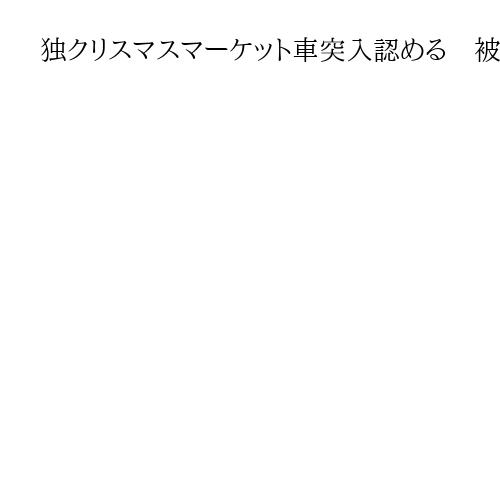 独クリスマスマーケット車突入認める　被告「アクセル踏んだ」