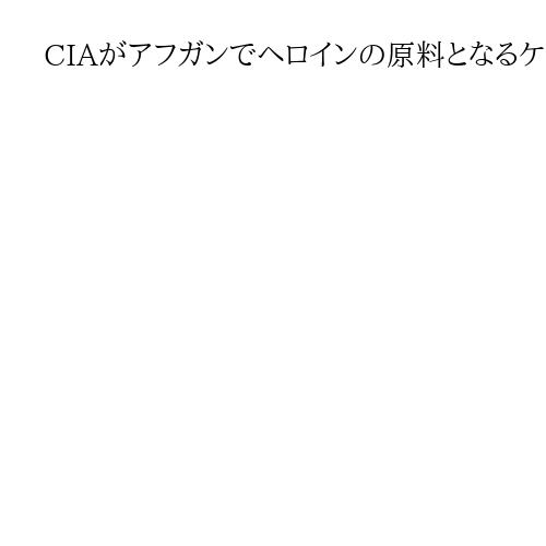 CIAがアフガンでヘロインの原料となるケシ栽培妨害工作、麻薬対策で介入