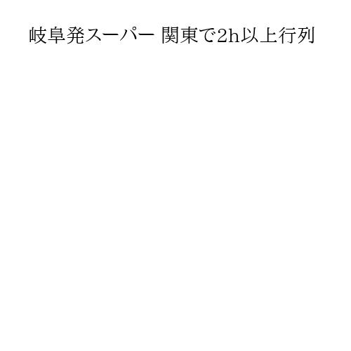 岐阜発スーパー 関東で2h以上行列