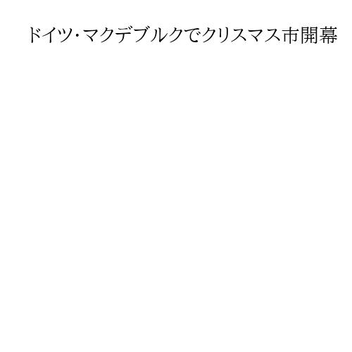 ドイツ・マクデブルクでクリスマス市開幕　昨年の車突入事件受け厳戒態勢