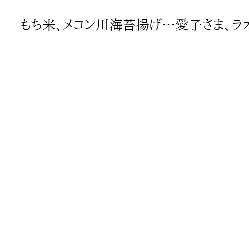 もち米、メコン川海苔揚げ…愛子さま、ラオスで陛下の〝思い出の味〟ご堪能　食の友好親善