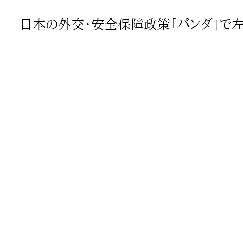 日本の外交・安全保障政策「パンダ」で左右されず、レアアース「中国一強」崩せ　松井一郎